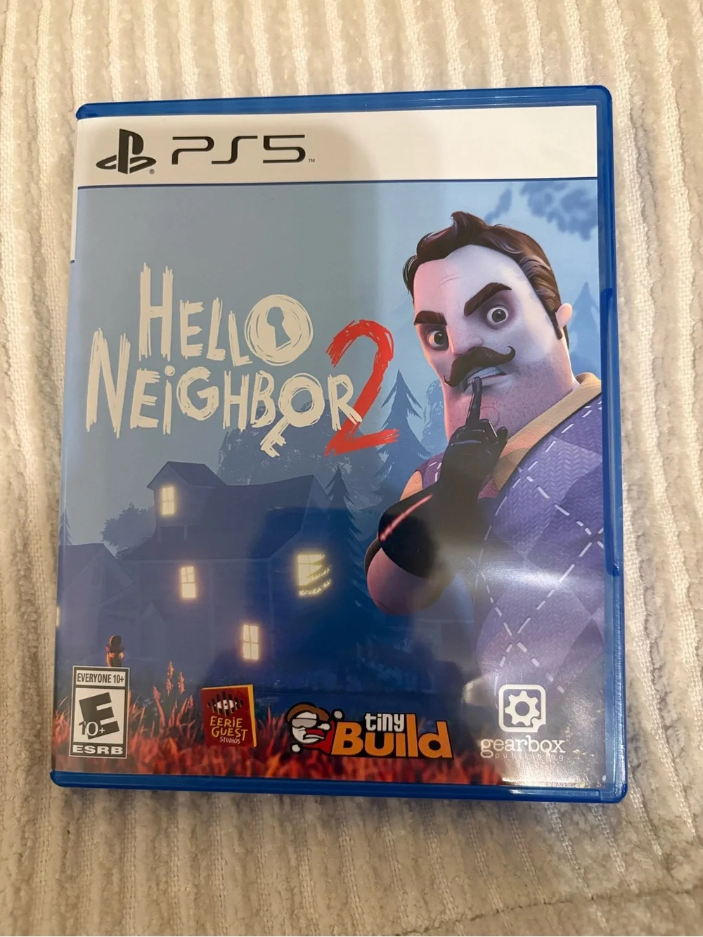 Hello Neighbor 2 PS5 Game - Blue Artwork Case